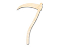 Unfinished Wood Scythe Silhouette - up to 46" DIY