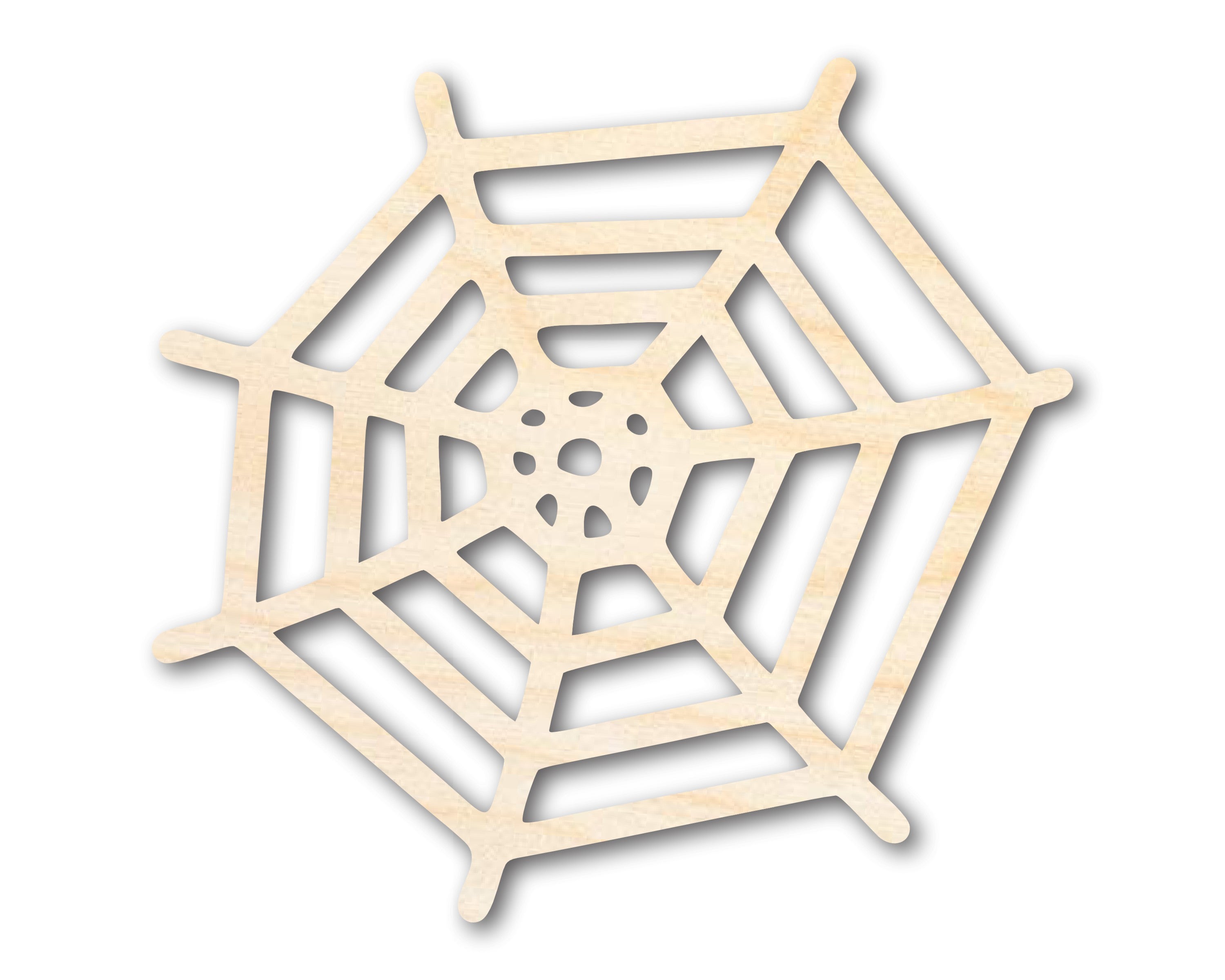 Unfinished Wood Spider Web Shape - Insect - Animal - Wildlife - Craft - up to 46" DIY