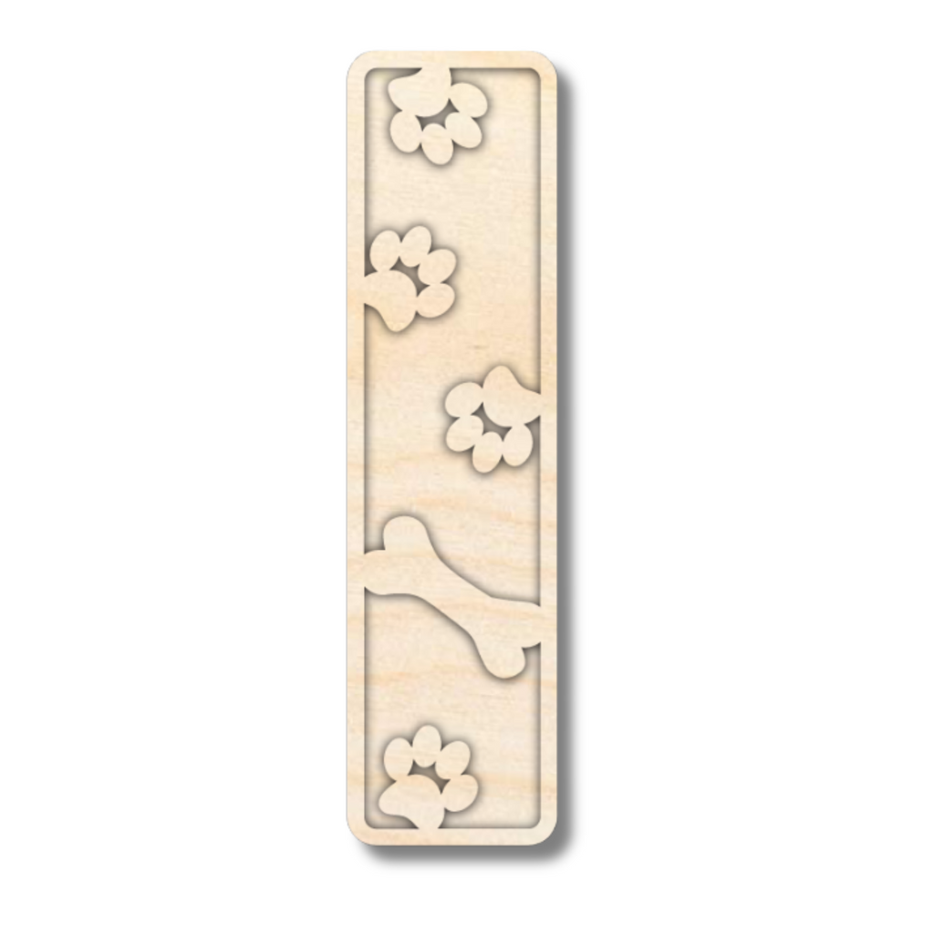 Unfinished Wood Layered Themed Letters | Paw Print | A-Z | 2 Piece | up to 24"