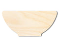 Unfinished Wood Bowl Shape - Kitchen Craft - up to 46" DIY