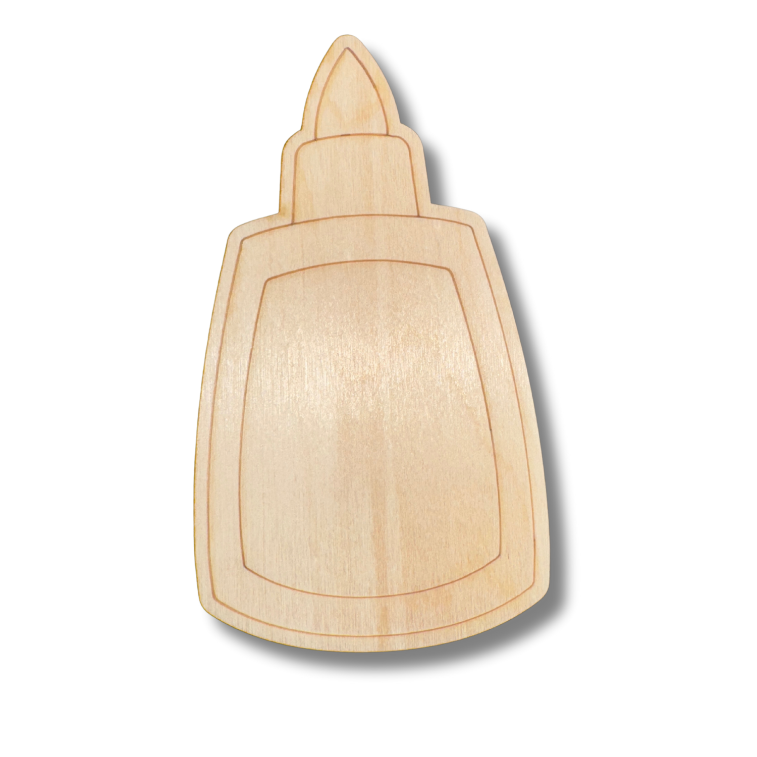 Unfinished Wood Etched Crafty Glue Shape | Paint By Line Crafts | up to 30" DIY