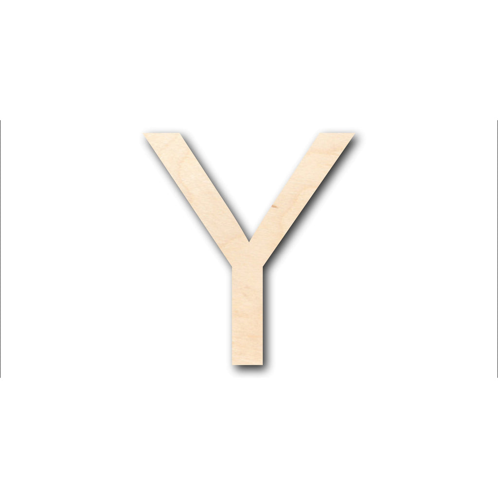 Unfinished Wood Arial Letter Y Shape - Craft - up to 46" DIY