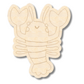 Unfinished Wood Etched Lobster Shape | Paint By Line Crafts | up to 30" DIY