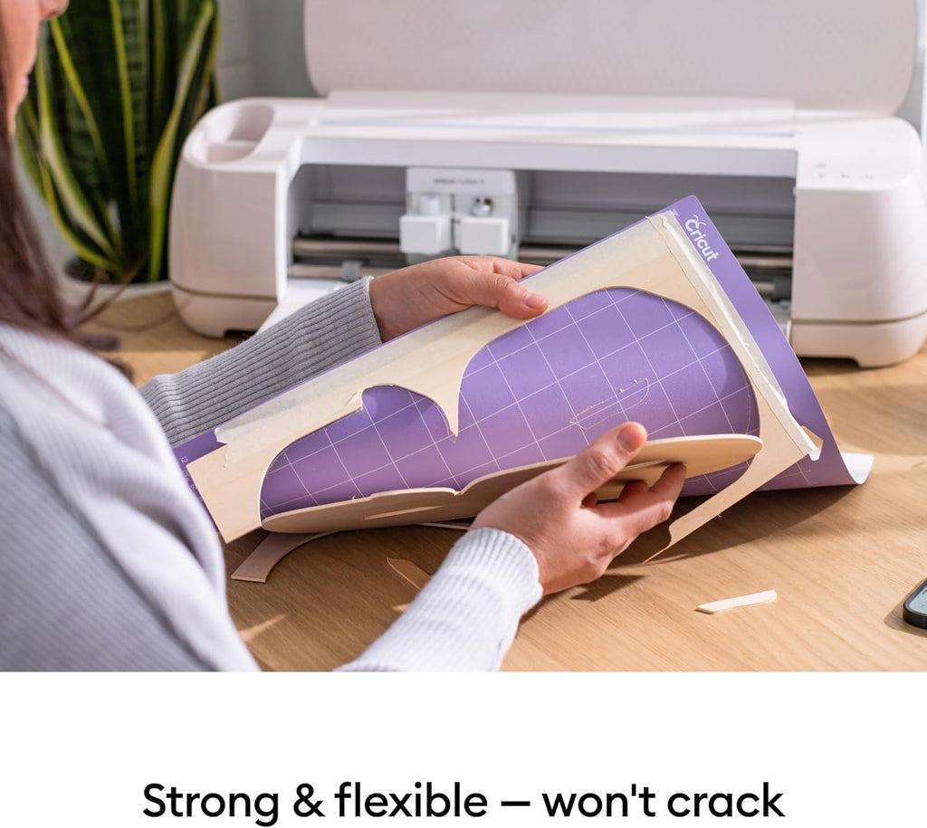 Cricut Stronggrip Cricut Cutting Mat 12In X 12In, Craft Mat for Cricut Maker & Explore, Use with Heavyweight Materials - Specialty Cardstock, Matboard & More, Reusable, Clear Protective Film (3 Count)