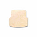 Unfinished Wood Cake Silhouette - Craft- up to 46" DIY