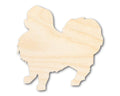 Unfinished Wood Japanese Chin Shape - Pet Craft - up to 46"