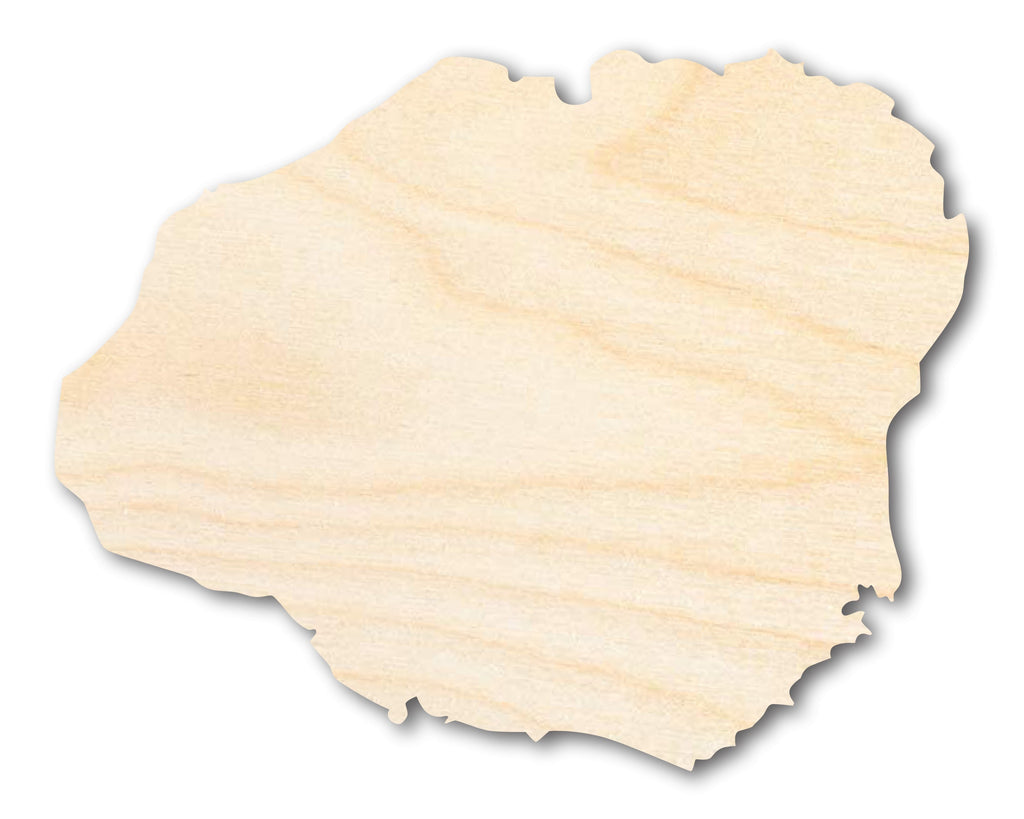 Unfinished Wood Kauai Hawaiian Island Shape - Craft - up to 46" DIY