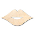 Unfinished Wood Lips Kiss Shape - Craft - up to 46" DIY