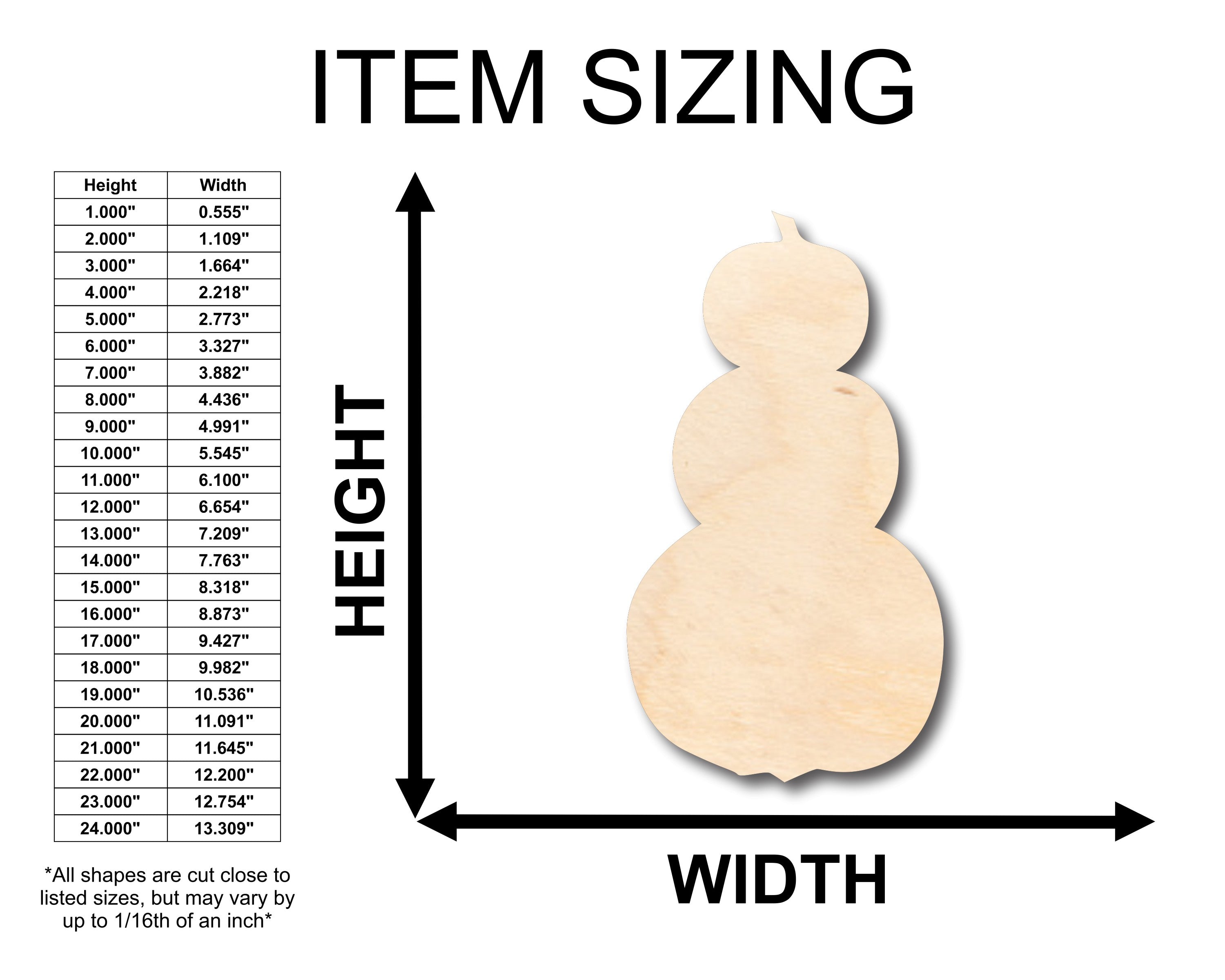 Unfinished Wood Pumpkin Stack Shape - Craft - up to 46" DIY