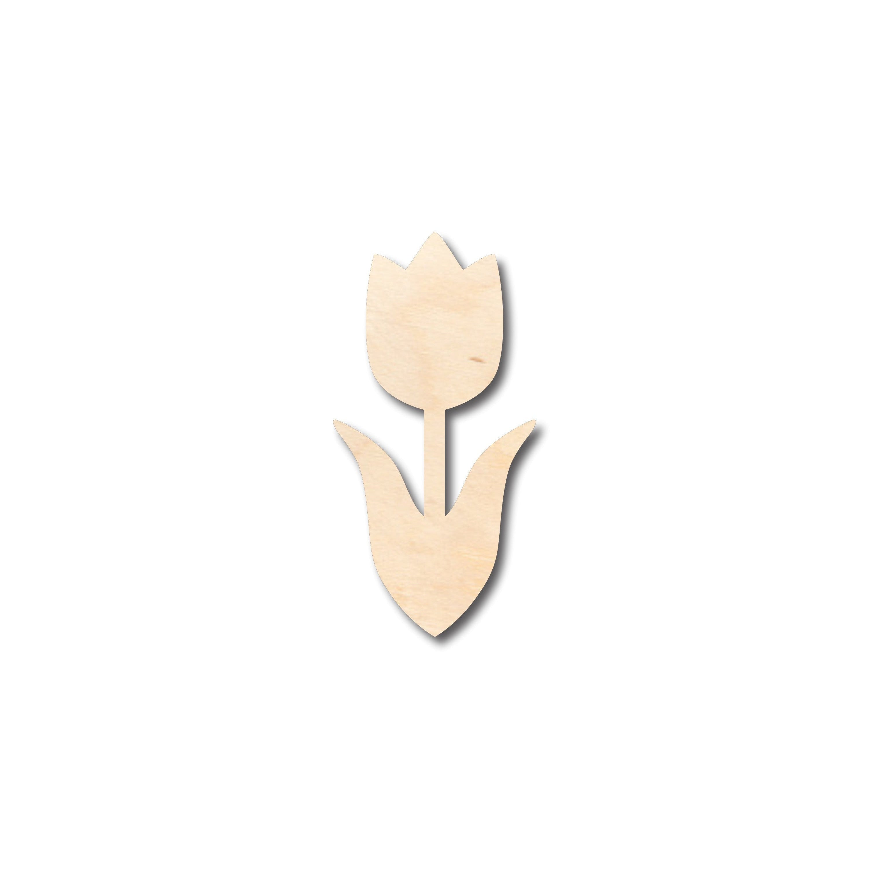 Unfinished Wood Tulip Flower Shape - Craft - up to 46" DIY