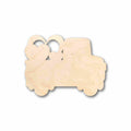 Unfinished Wood Valentine Truck Silhouette - Craft- up to 46" DIY