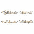 Collaborate Sign Unfinished Wood Cutout Home Decor DIY