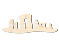 Unfinished Wood Standing Stones Shape | Craft Cutout | up to 46" DIY