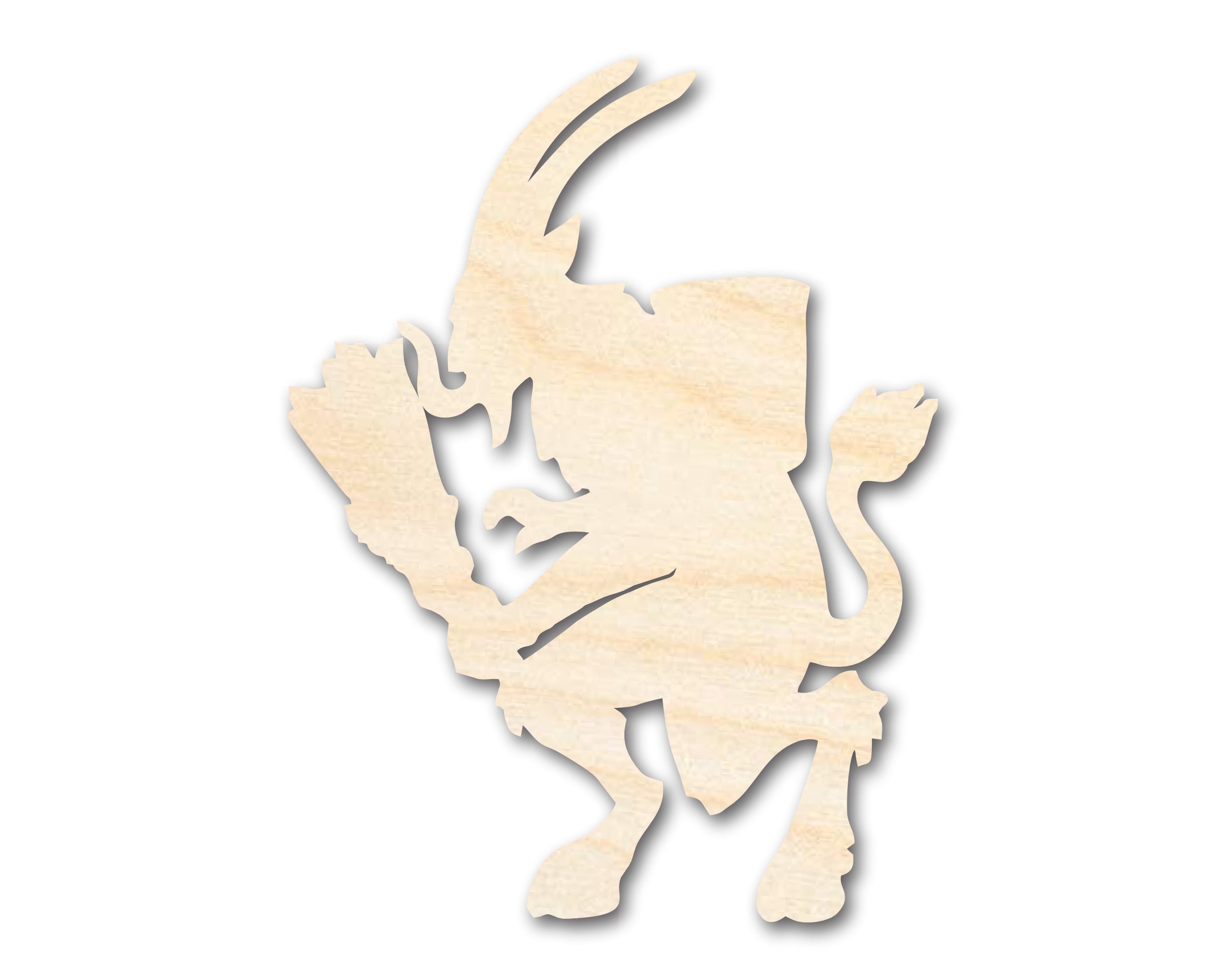 Unfinished Krampus Shape | Craft Cutout | up to 46" DIY