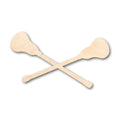 Unfinished Wood Lacrosse Stick Cross Shape - Craft - up to 46" DIY