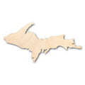 Unfinished Wood Michigan Upper Peninsula Shape - Craft - up to 46" DIY