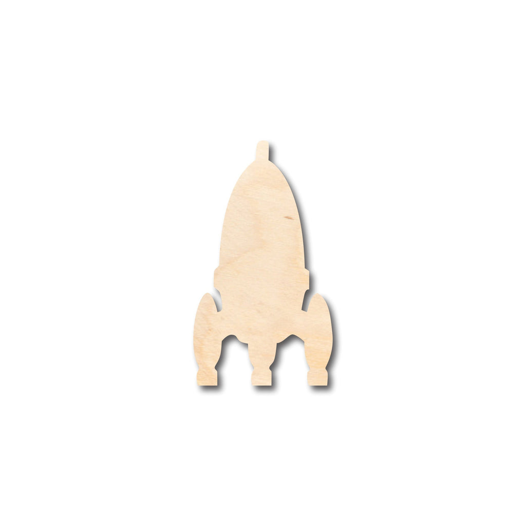 Unfinished Wood Rocket Shape - Craft - up to 46" DIY