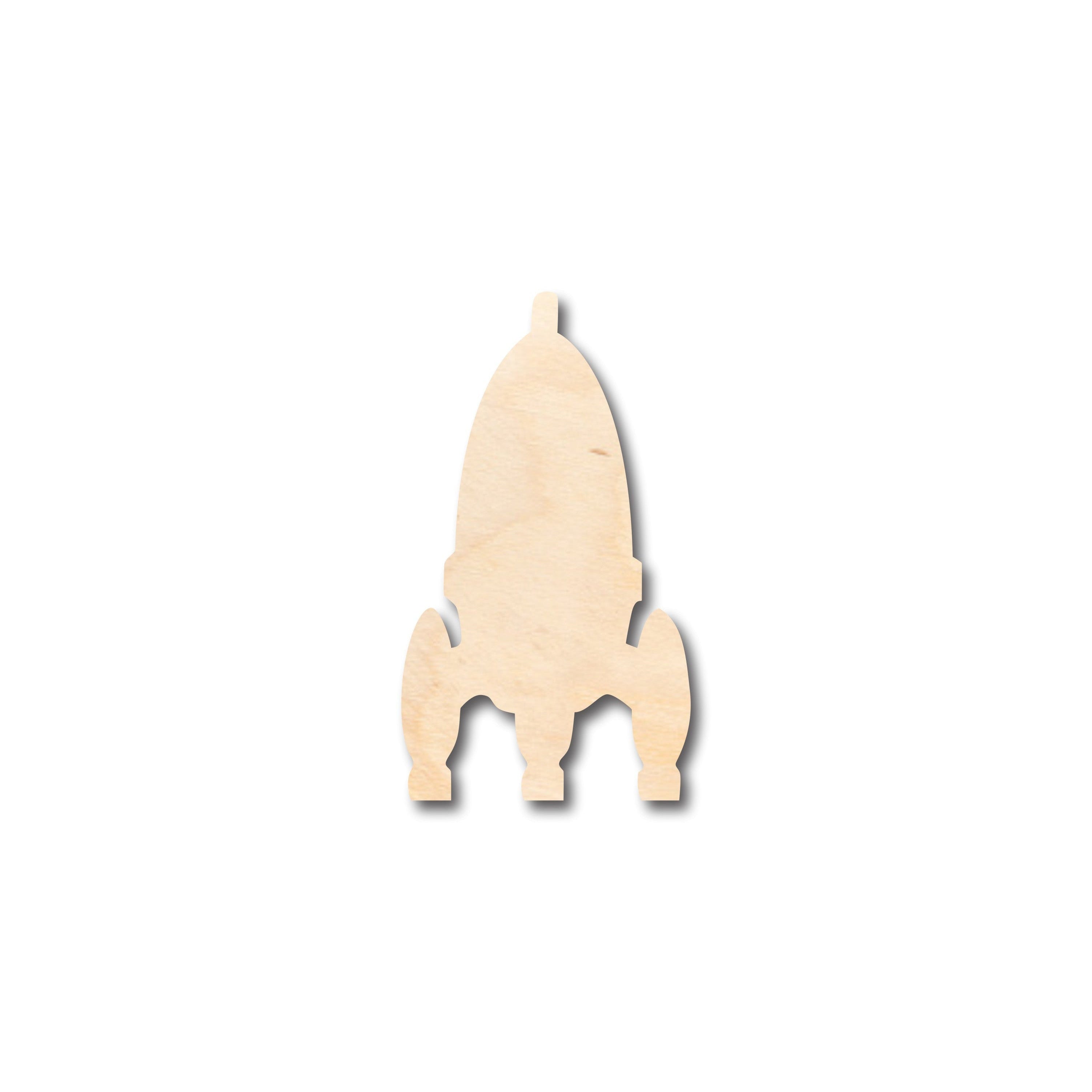 Unfinished Wood Rocket Shape - Craft - up to 46" DIY