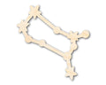 Unfinished Wood Gemini Constellation Shape - Zodiac Craft - up to 46"