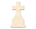 Unfinished Wood Tombstone Cross Shape | Craft Cutout | up to 46" DIY