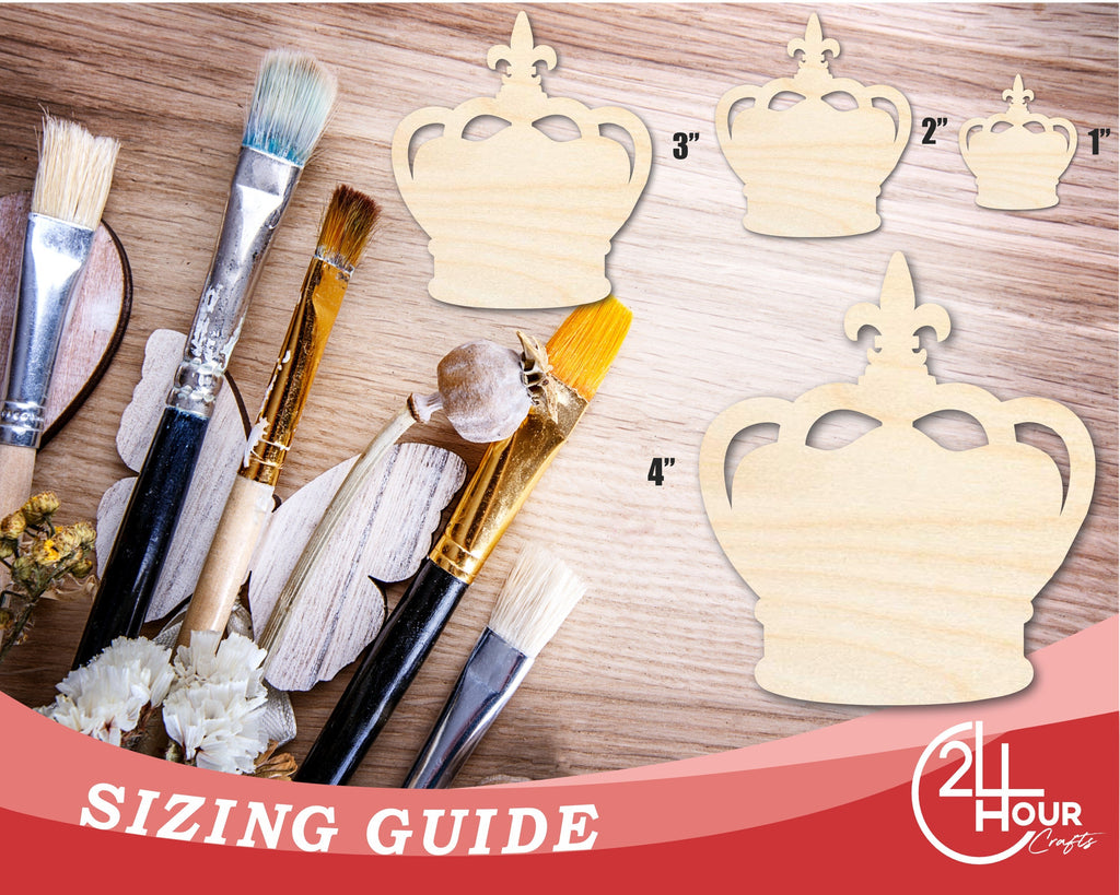 Unfinished Wood King Crown Shape | Mardi Gras | DIY Craft Cutout | up to 46" DIY