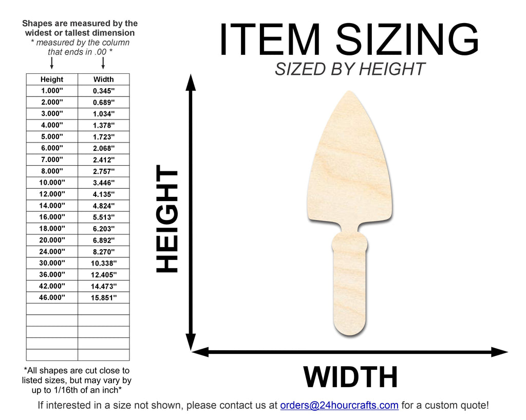 Unfinished Garden Shovel Shape | DIY Craft Cutout | up to 46" DIY
