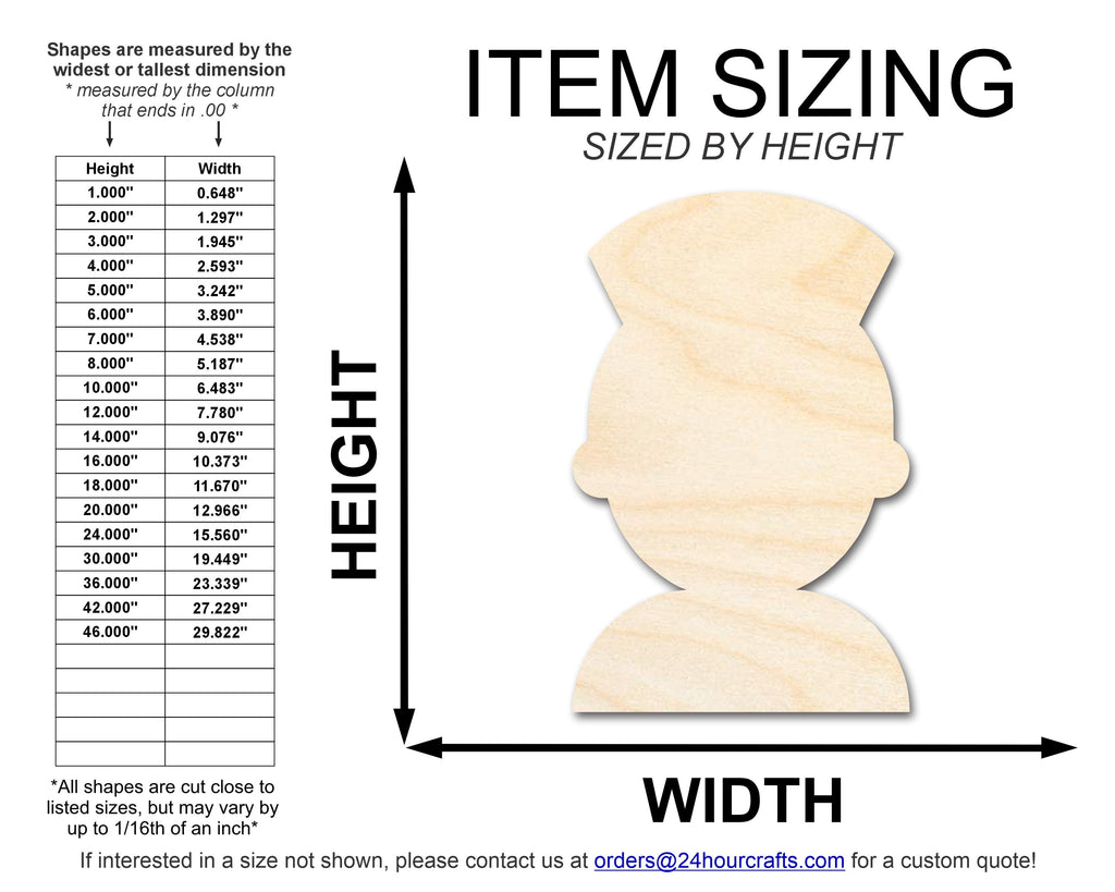 Unfinished Nurse Shape | DIY Craft Cutout | up to 46" DIY