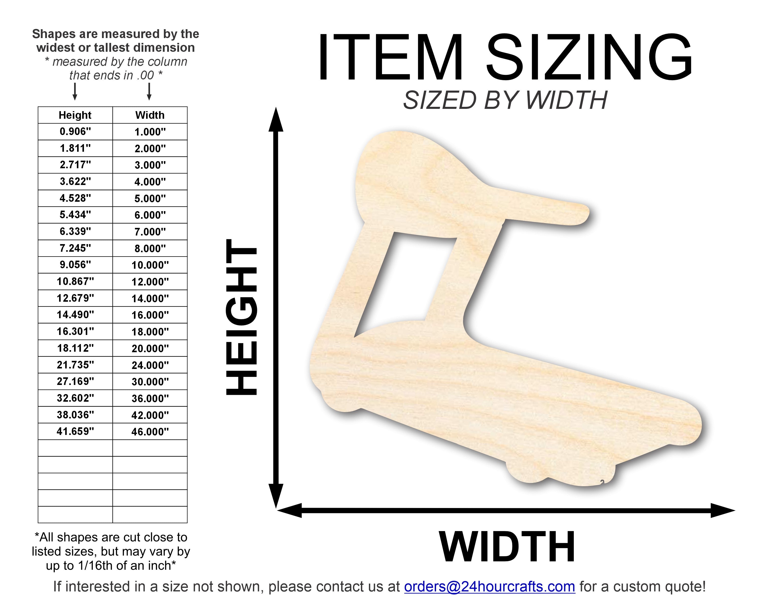 Unfinished Treadmill Shape | DIY Craft Cutout | up to 46" DIY