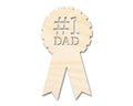 Unfinished Dad Ribbon Shape | DIY Craft Cutout | up to 46" DIY