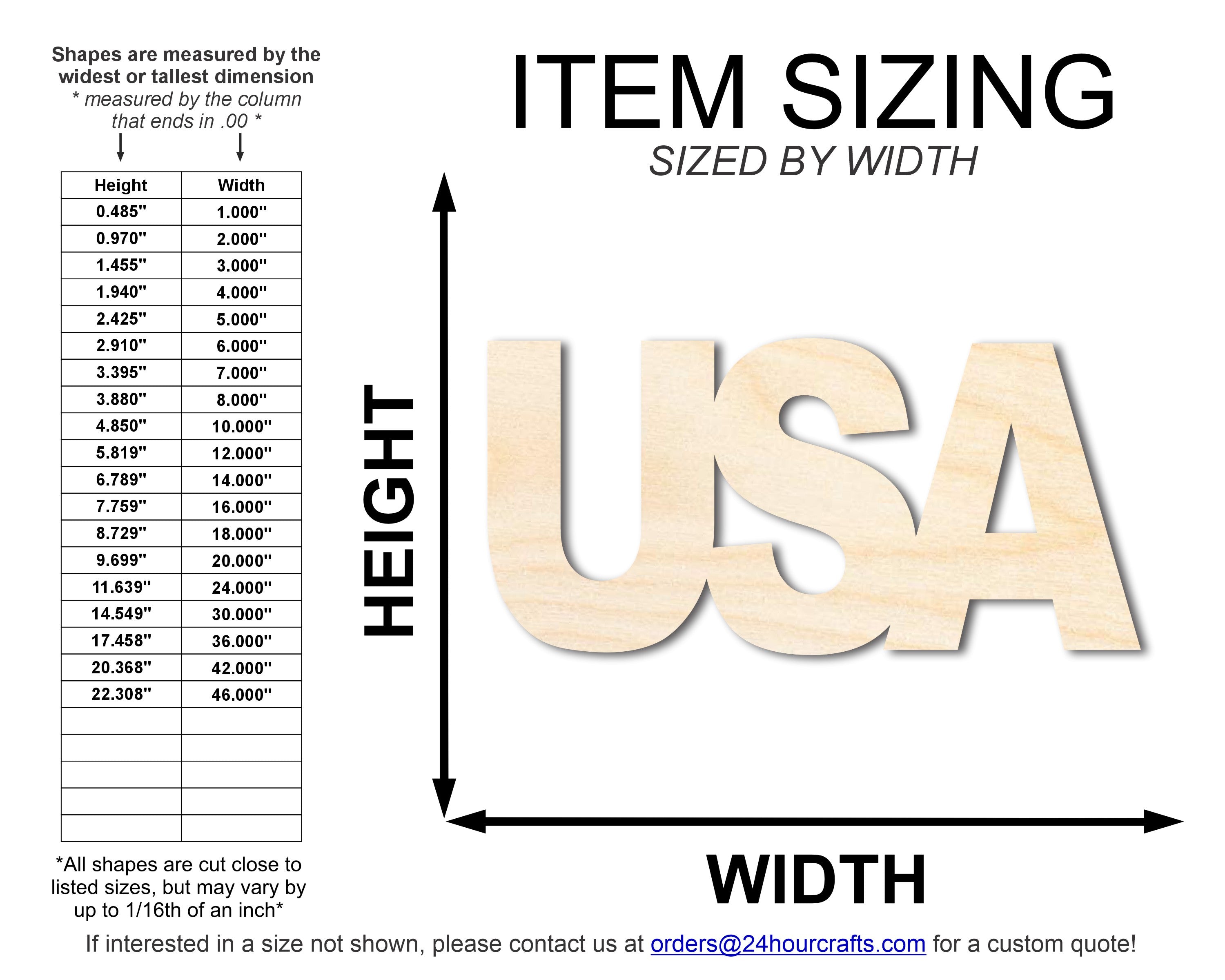 Unfinished Wood USA Cutout | DIY Craft Cutout | up to 46" DIY