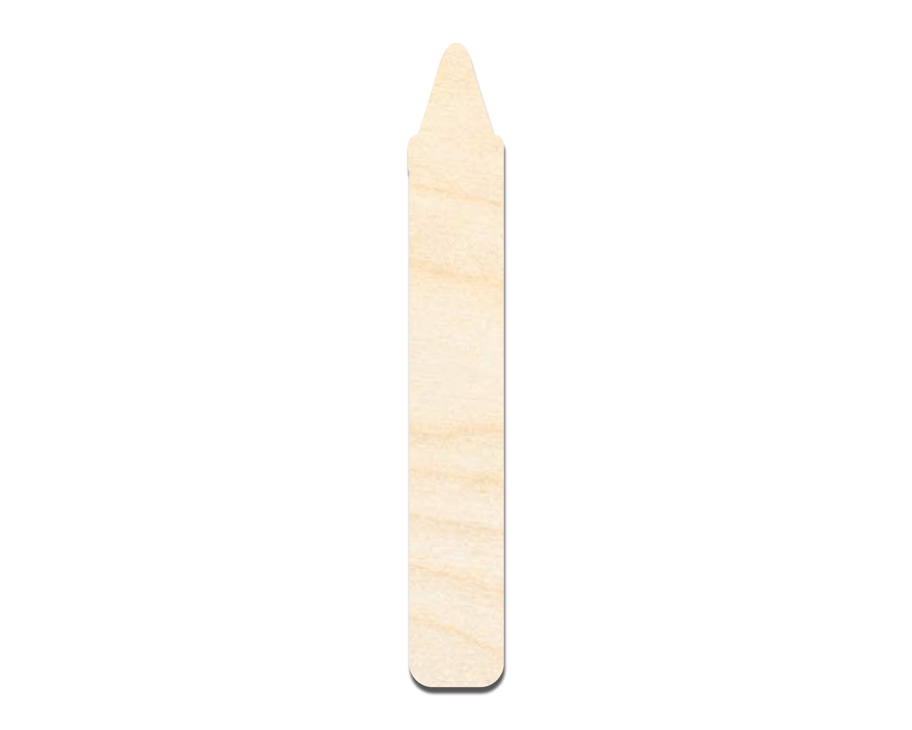 Unfinished Wood Crayon Shape | DIY Craft Cutout | up to 46" DIY