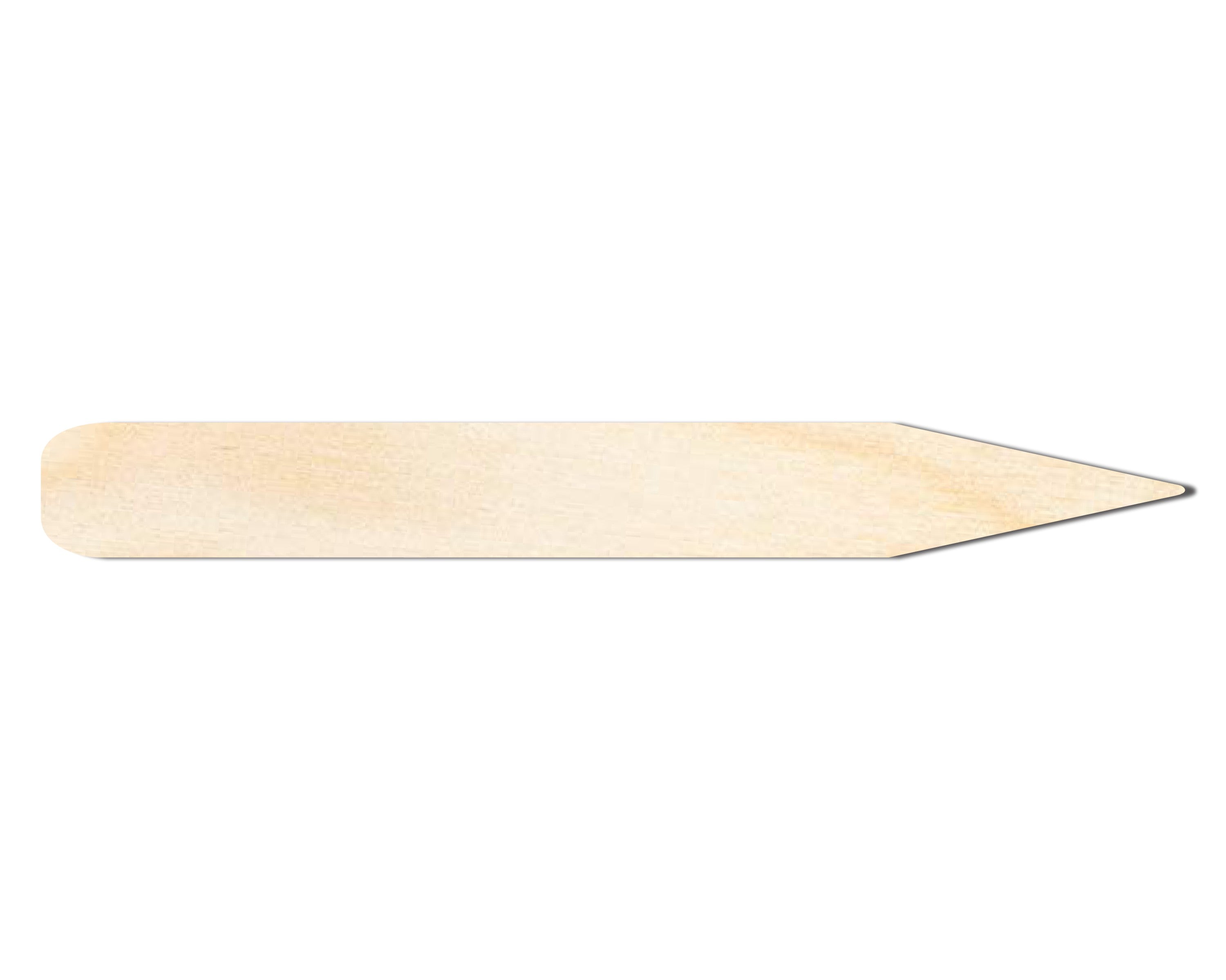 Unfinished Wood Thin Pencil Shape | DIY Craft Cutout | up to 46" DIY