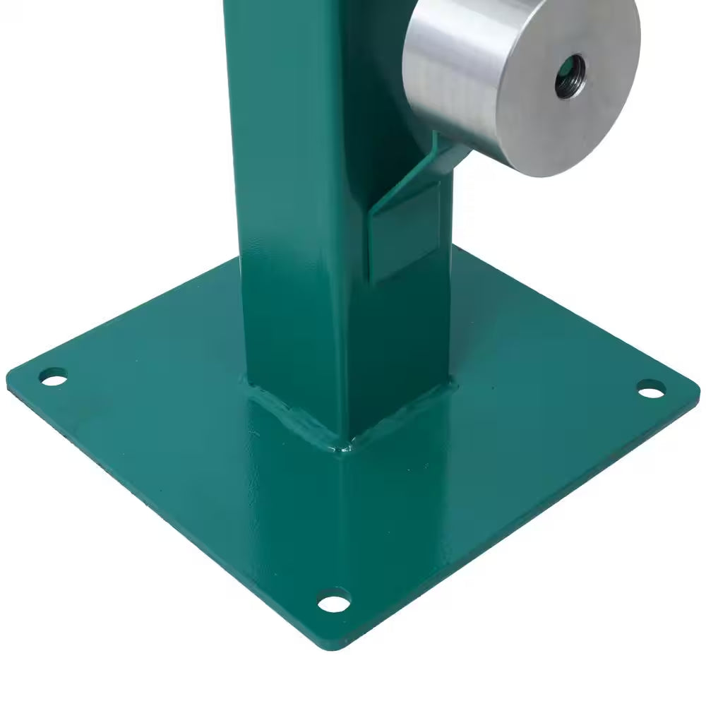 Green Pedestal Floor Compact Bender 7-Dies Versatile 44 Ft. Mount Telescoping Handle Maximum 5/8 In. Thick 1-15/16 In. W