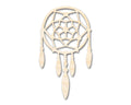 Unfinished Wood Dreamcatcher with Beads Shape | DIY Craft Cutout | up to 46" DIY