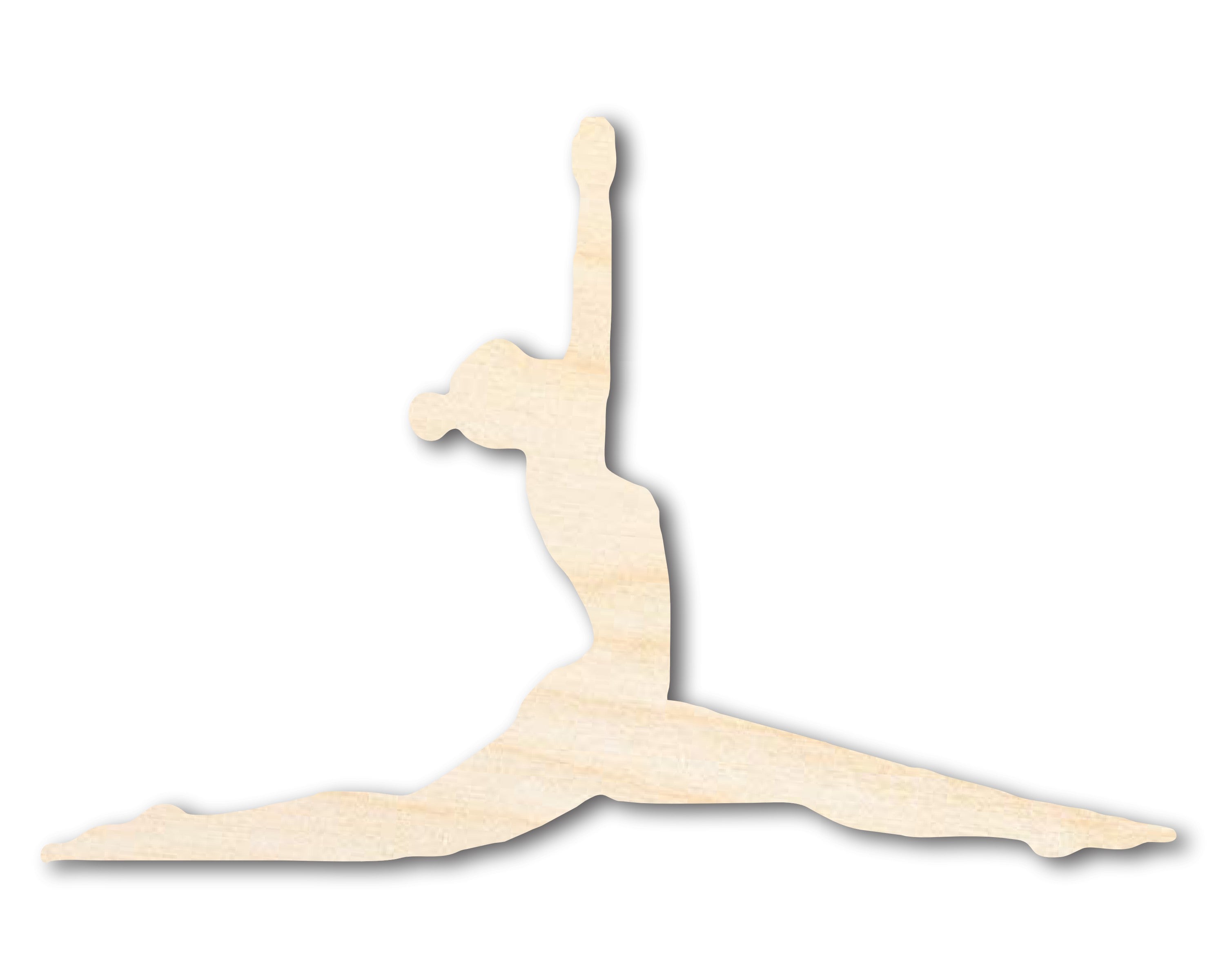 Unfinished Wood Yoga Monkey Pose Shape | DIY Craft Cutout | up to 46" DIY