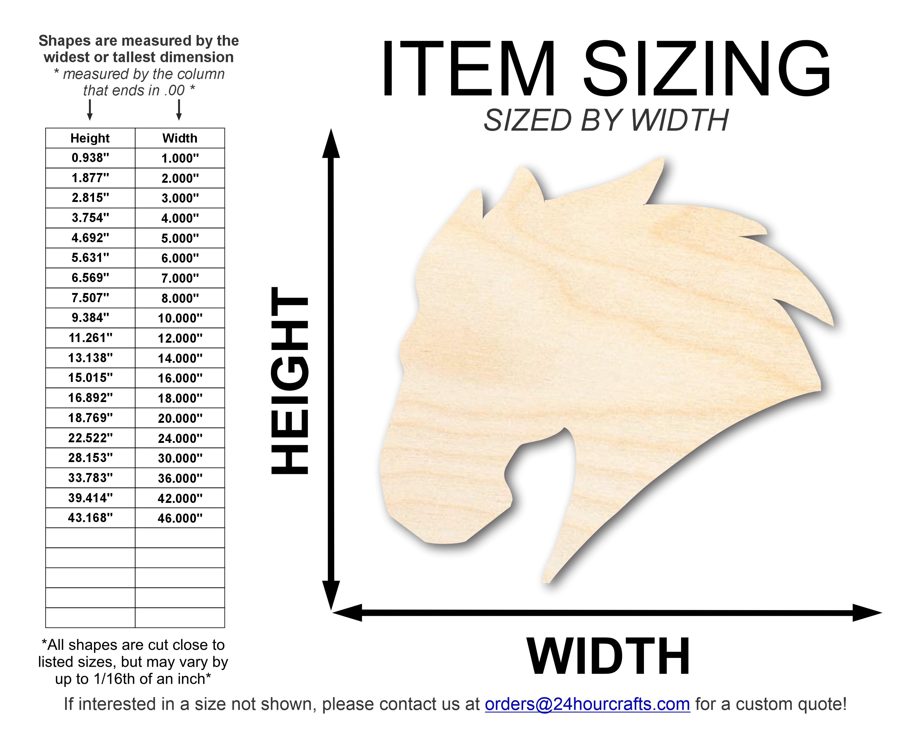 Unfinished Wood Mustang Mascot Shape | DIY Craft Cutout | up to 46" DIY