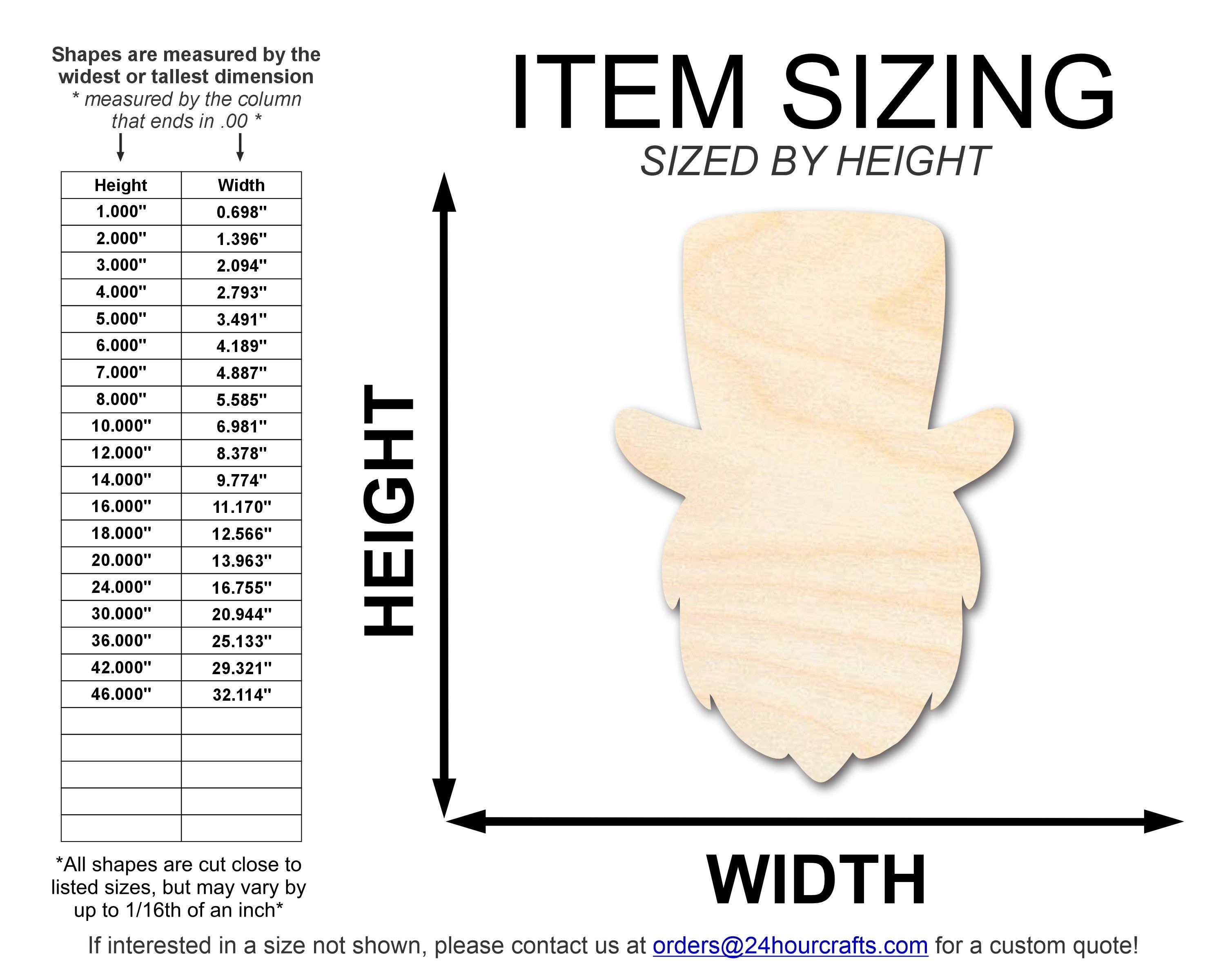Unfinished Wood Leprechaun Shape | DIY Craft Cutout | up to 46" DIY