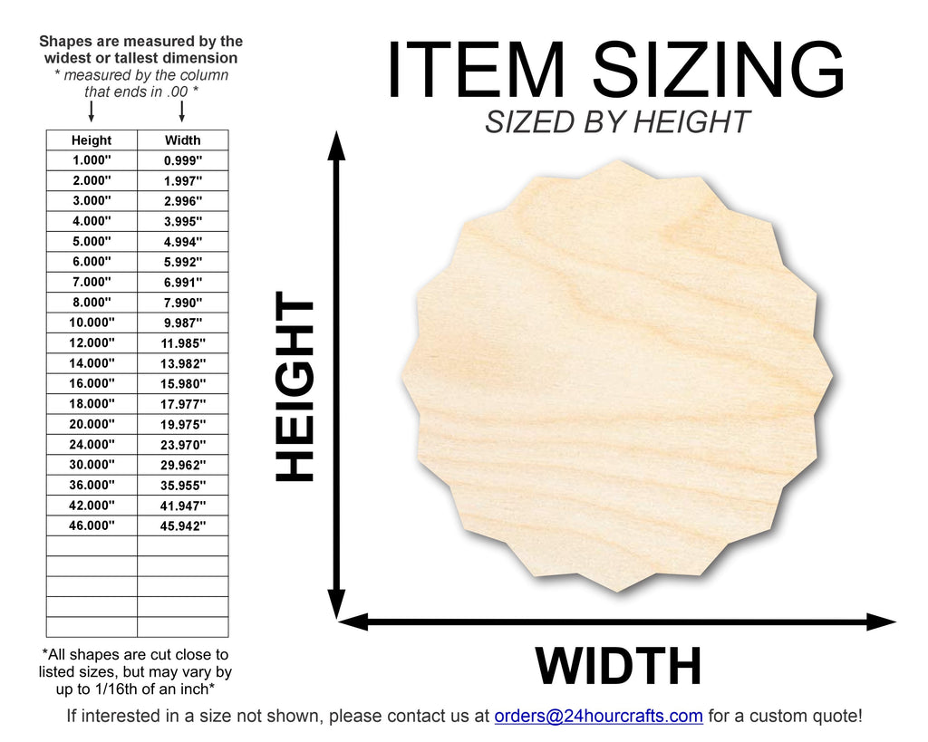 Unfinished Wood Banner Shape | DIY Craft Cutout | up to 46" DIY