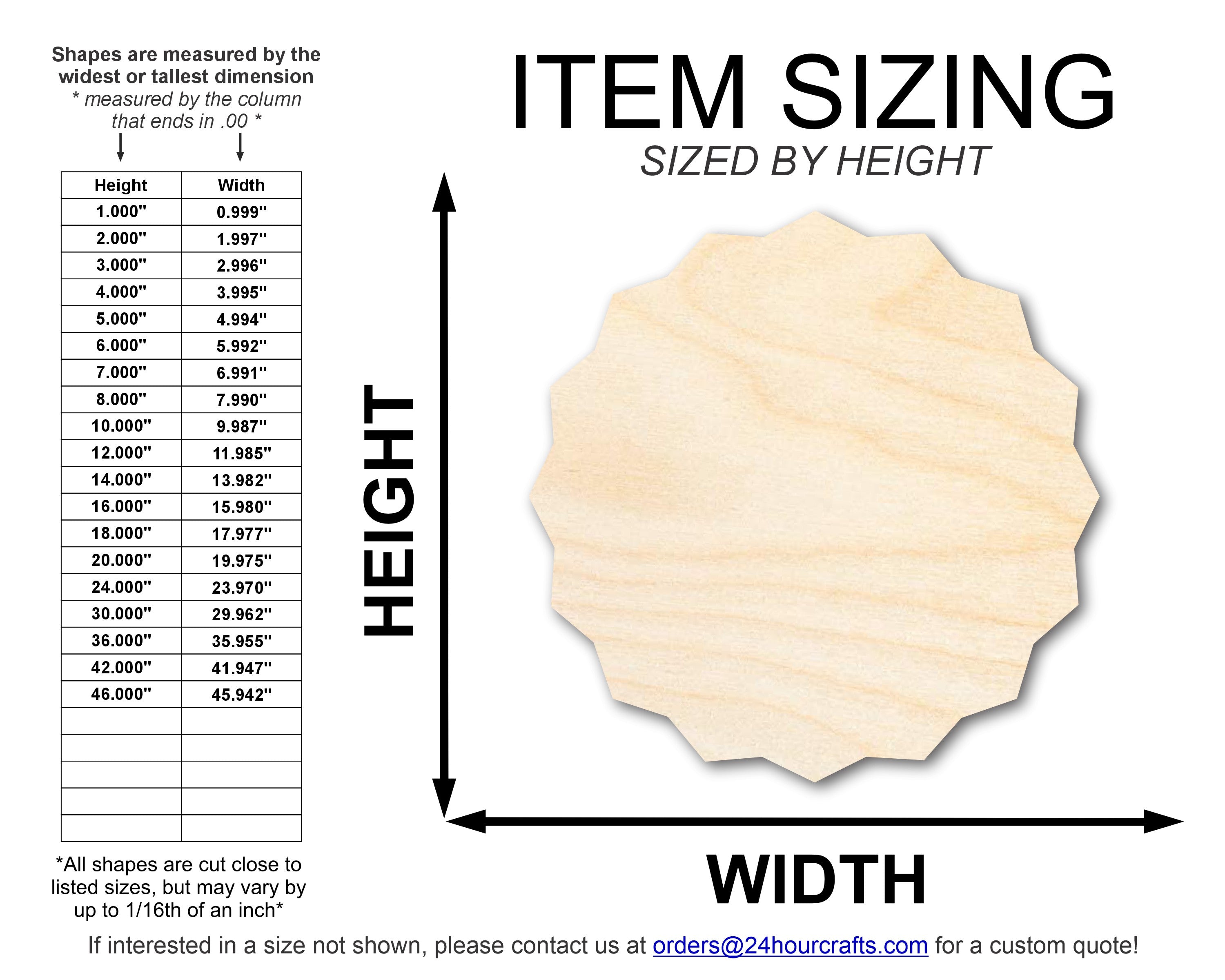 Unfinished Wood Banner Shape | DIY Craft Cutout | up to 46" DIY