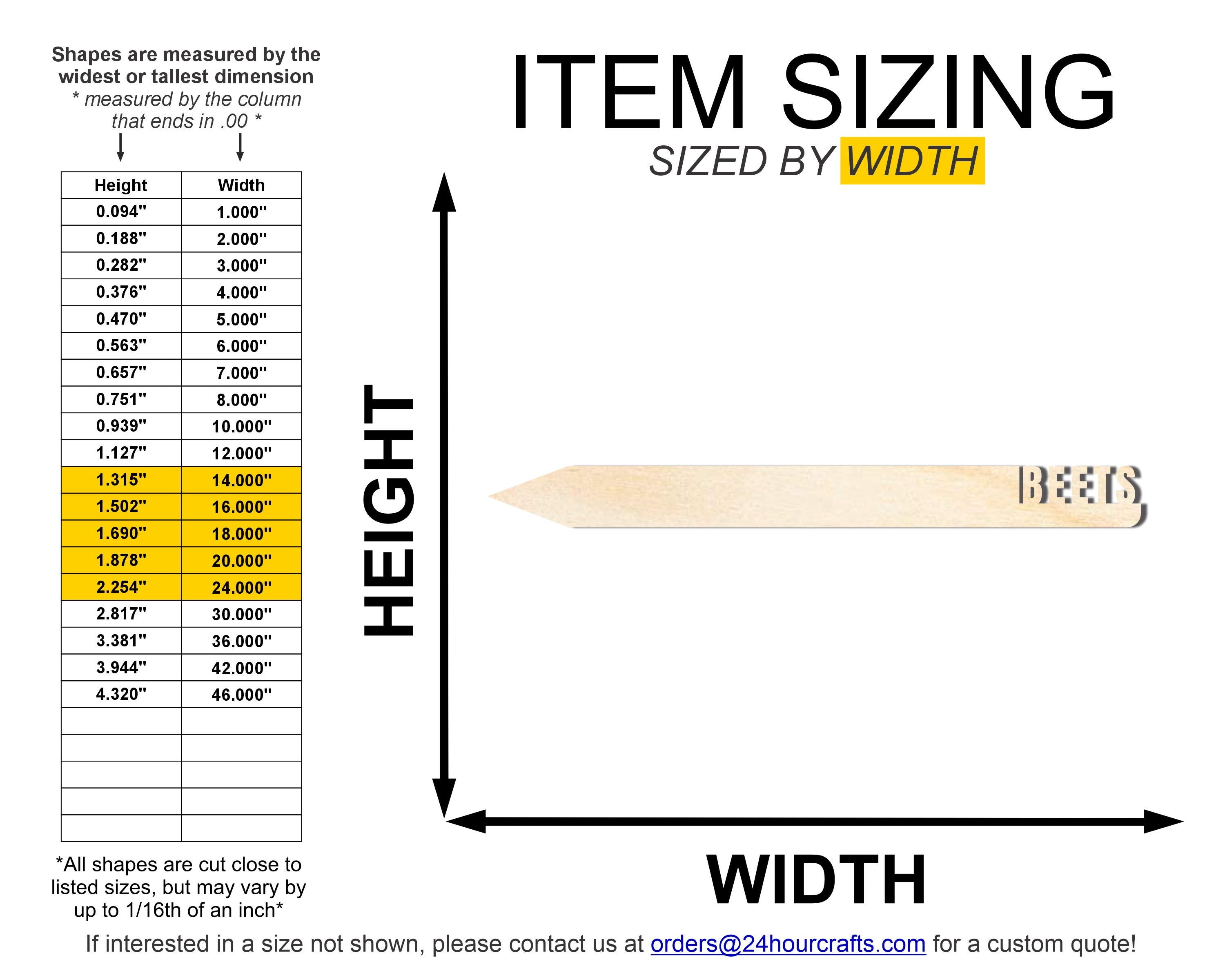 Unfinished Wood Beets Garden Stake | DIY Craft Cutout | up to 24" DIY