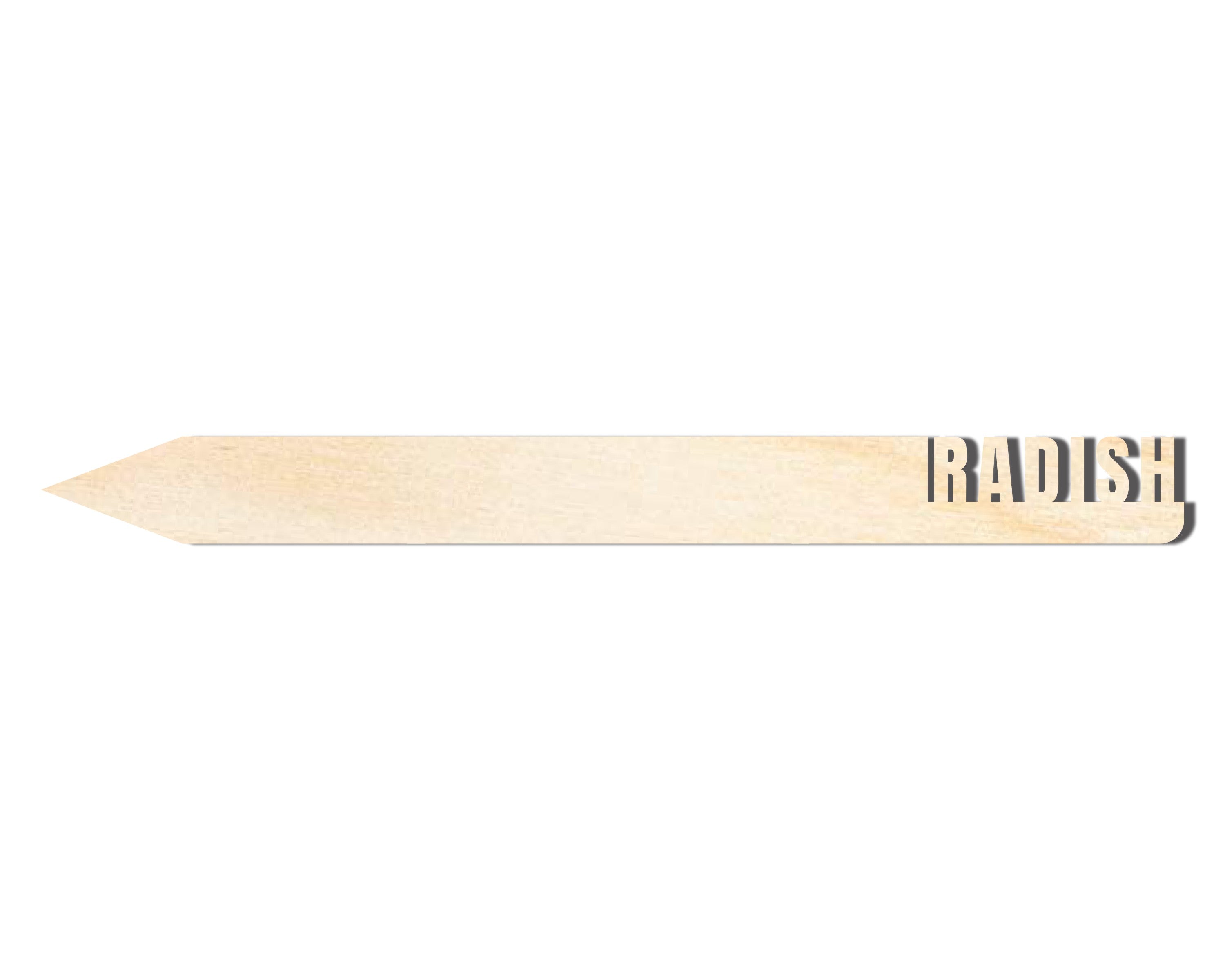 Unfinished Wood Radish Garden Stake | DIY Craft Cutout | up to 24" DIY