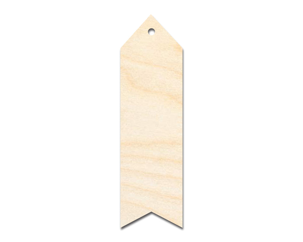Unfinished Wood Wavy Simple Bookmark Shape | DIY Craft Cutout | up to 12" DIY