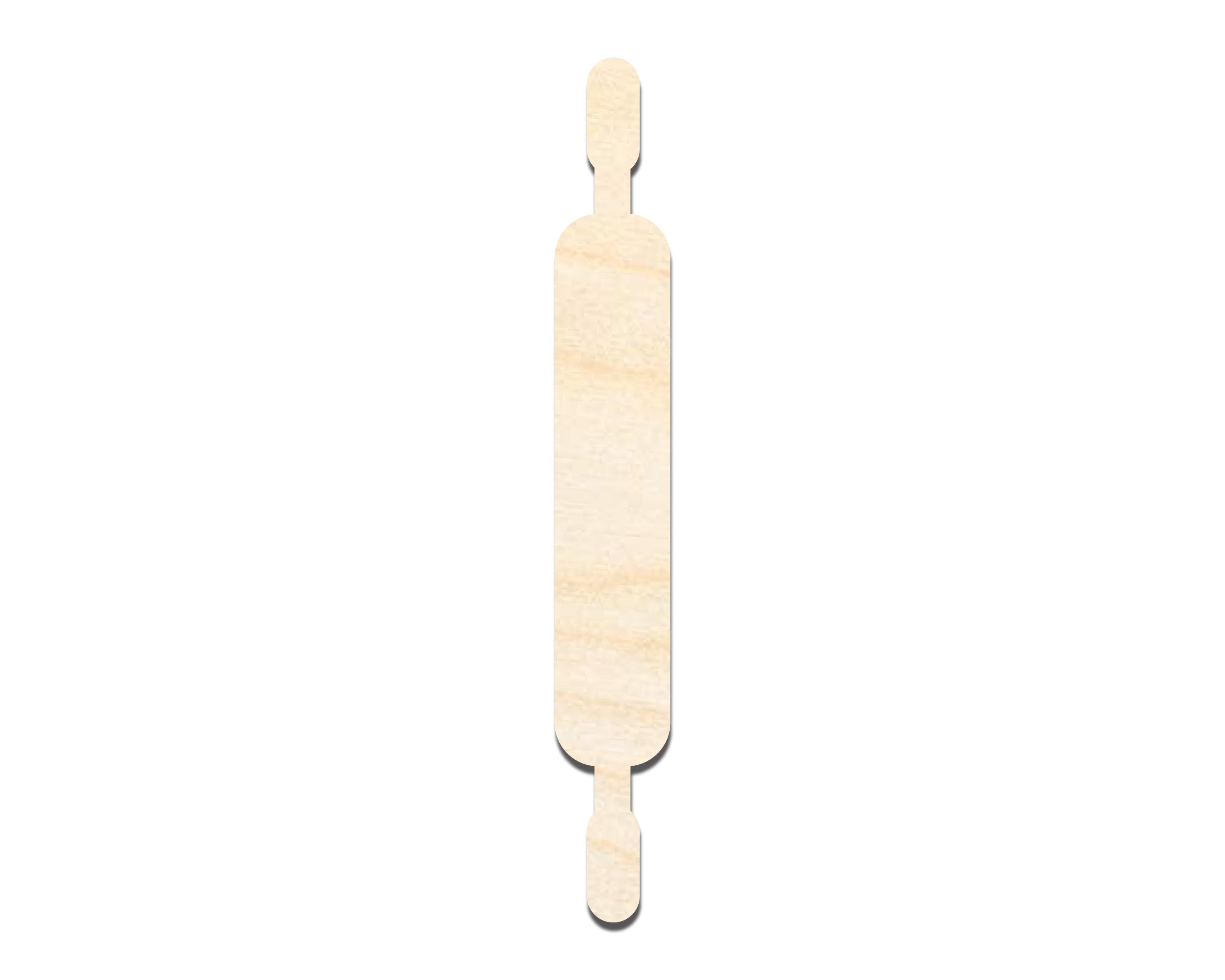 Unfinished Wood Rolling Pin Shape | DIY Craft Cutout | up to 46" DIY