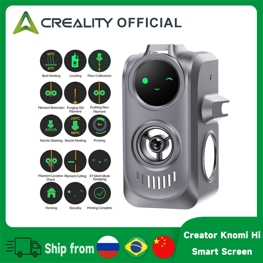 Creator Knomi Hi Smart Screen UI Visualized Status Custom Colors Gifs Wide Viewing Angle for  Hi 3D Printer