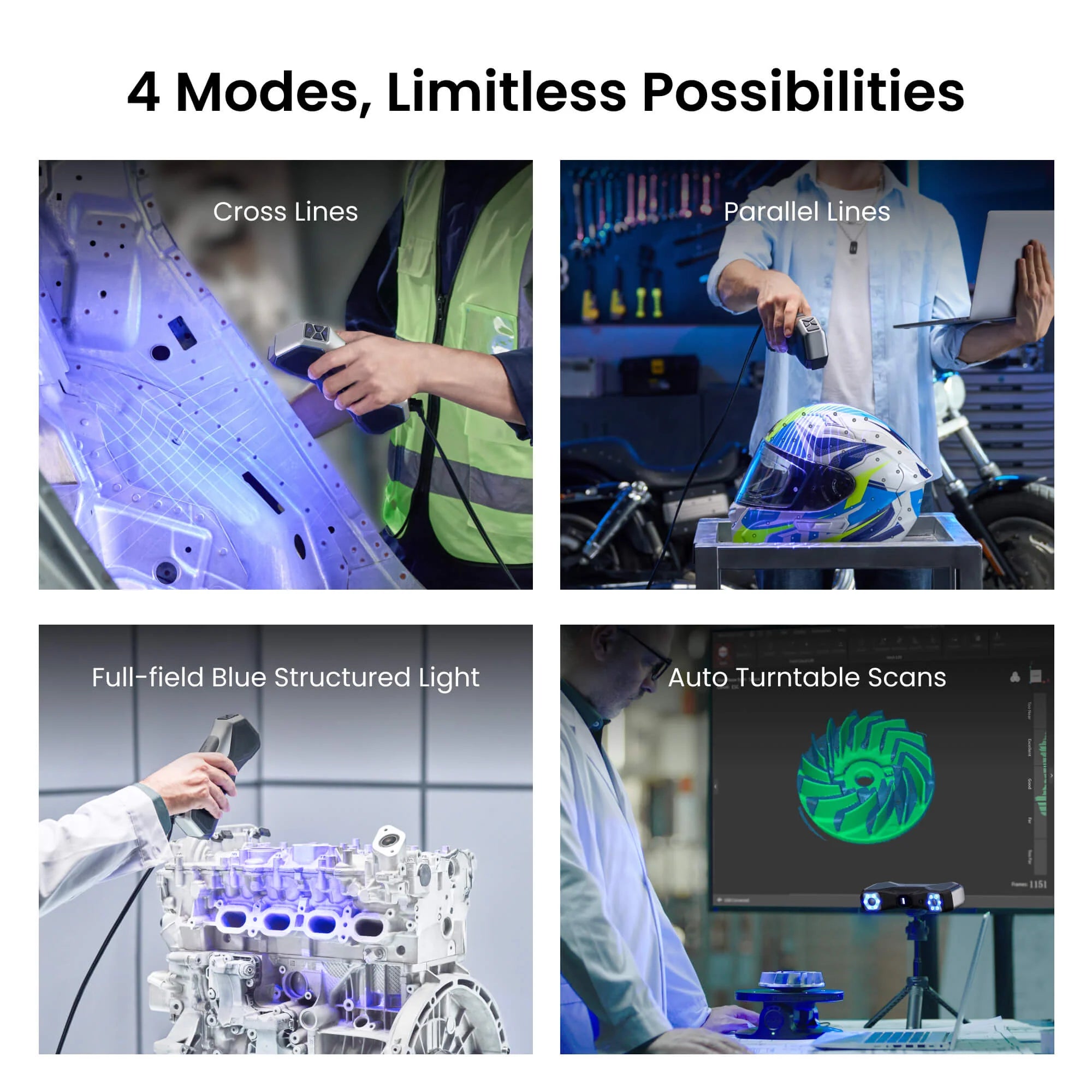 Revopoint Metrox & Metrox Pro: Blue Laser Line and Full-Field Structured Light 3D Scanner