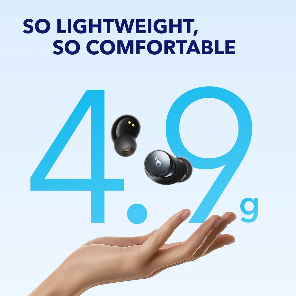 Anker  Space A40 True Wireless In-Ear Earbuds, Black,2-Piece Count, 1-Multipack Quantity
