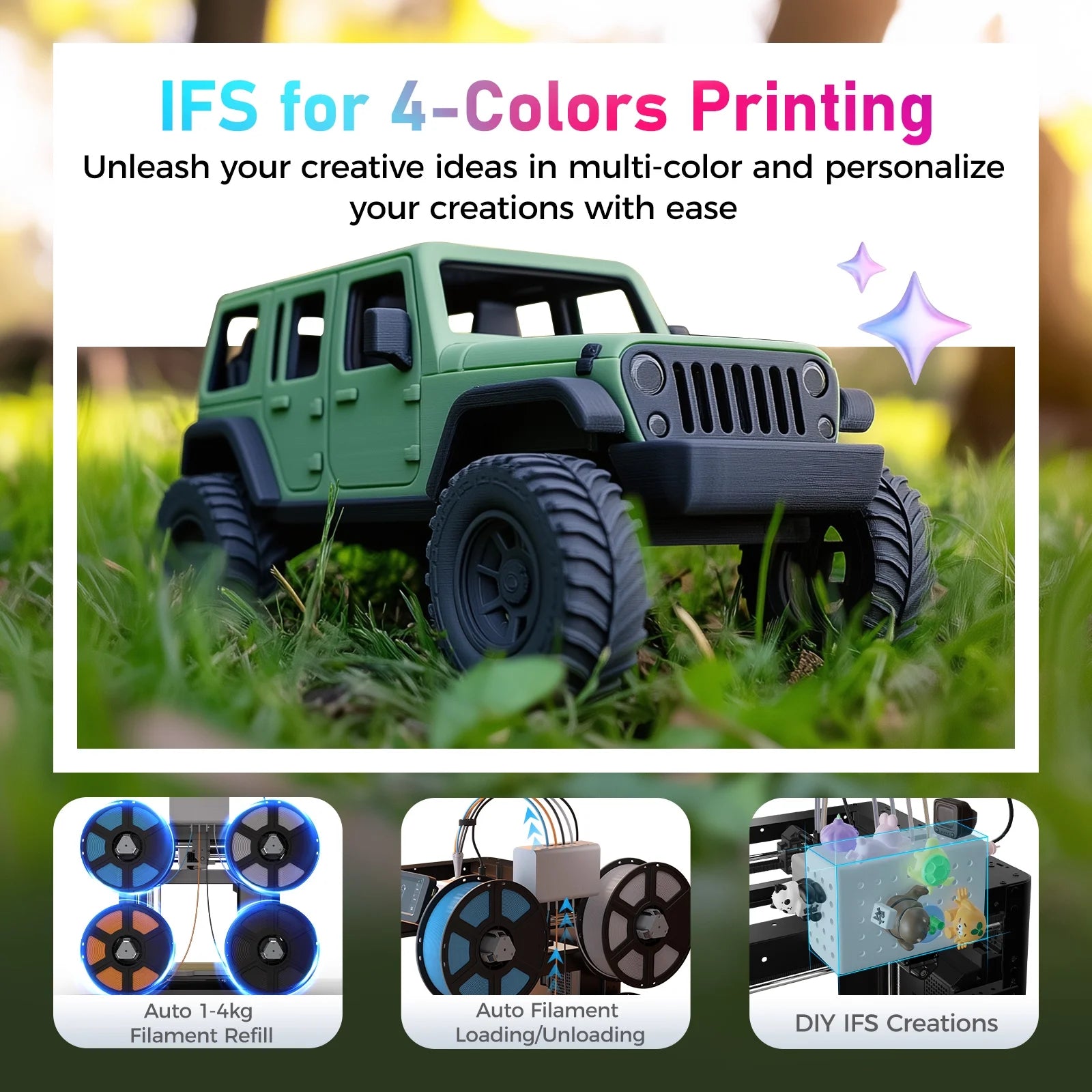 AD5X 3D Printer, Multi-Color Printer & 600Mm/S High Speed, 1Count, 8.7 X 8.7 X 8.7"