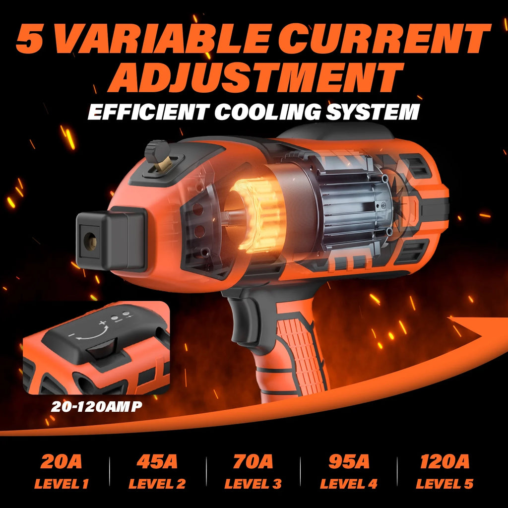 Portable Welding Machine, 110V 120A Handheld ARC Welder with IGBT Inverter 5 Variable Current Adjustment, 20PCS Rods, Fits for 3/64"-1/8" Wire Rods