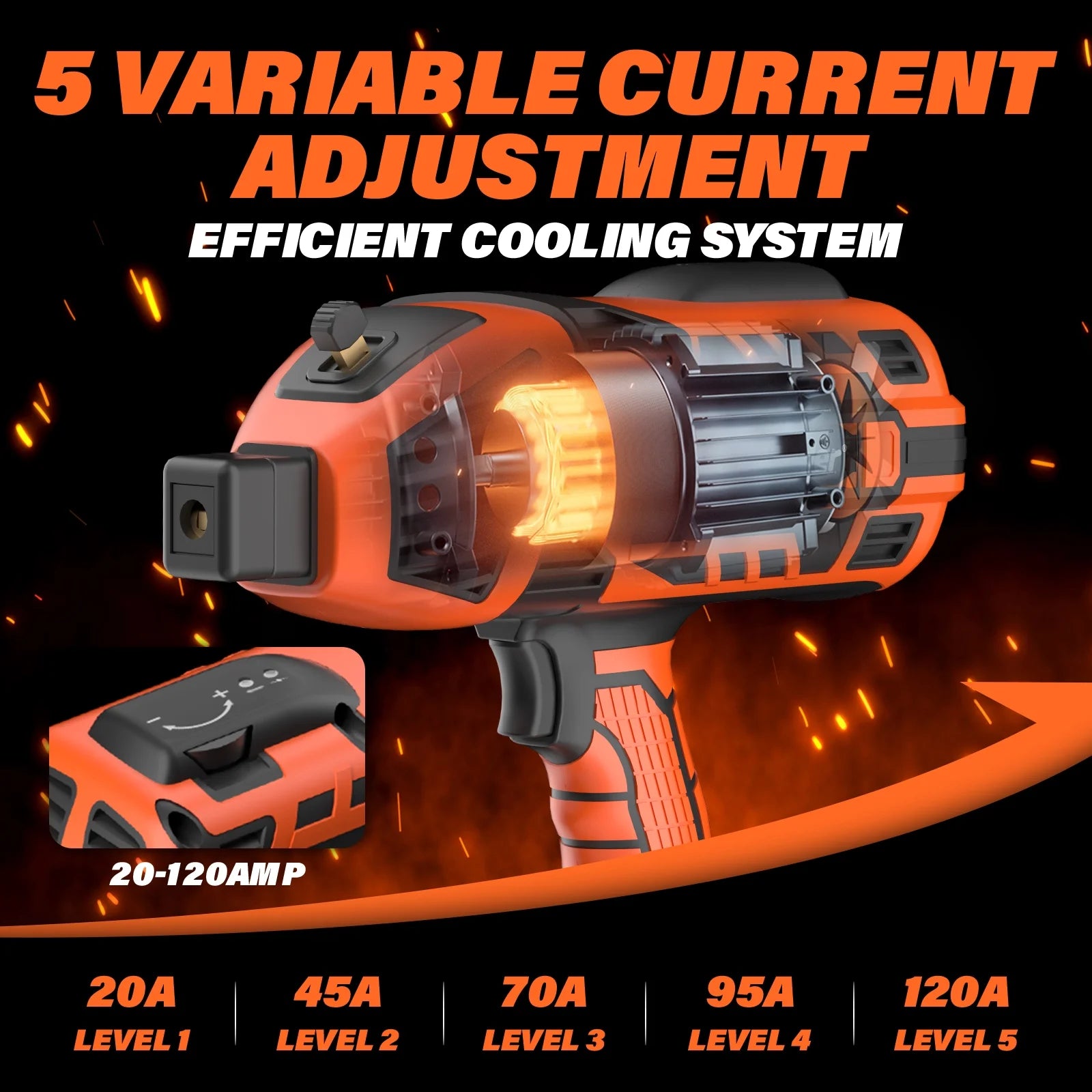 Portable Welding Machine, 110V 120A Handheld ARC Welder with IGBT Inverter 5 Variable Current Adjustment, 20PCS Rods, Fits for 3/64"-1/8" Wire Rods