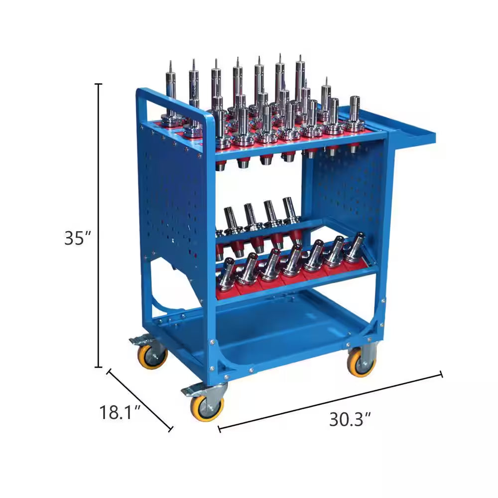 Tool Cart 40-Taper Tool Holder CNC Tool Cart CAT40 Tool Trolley BT40 Service Carts CNC Machine Tool Service Cart
